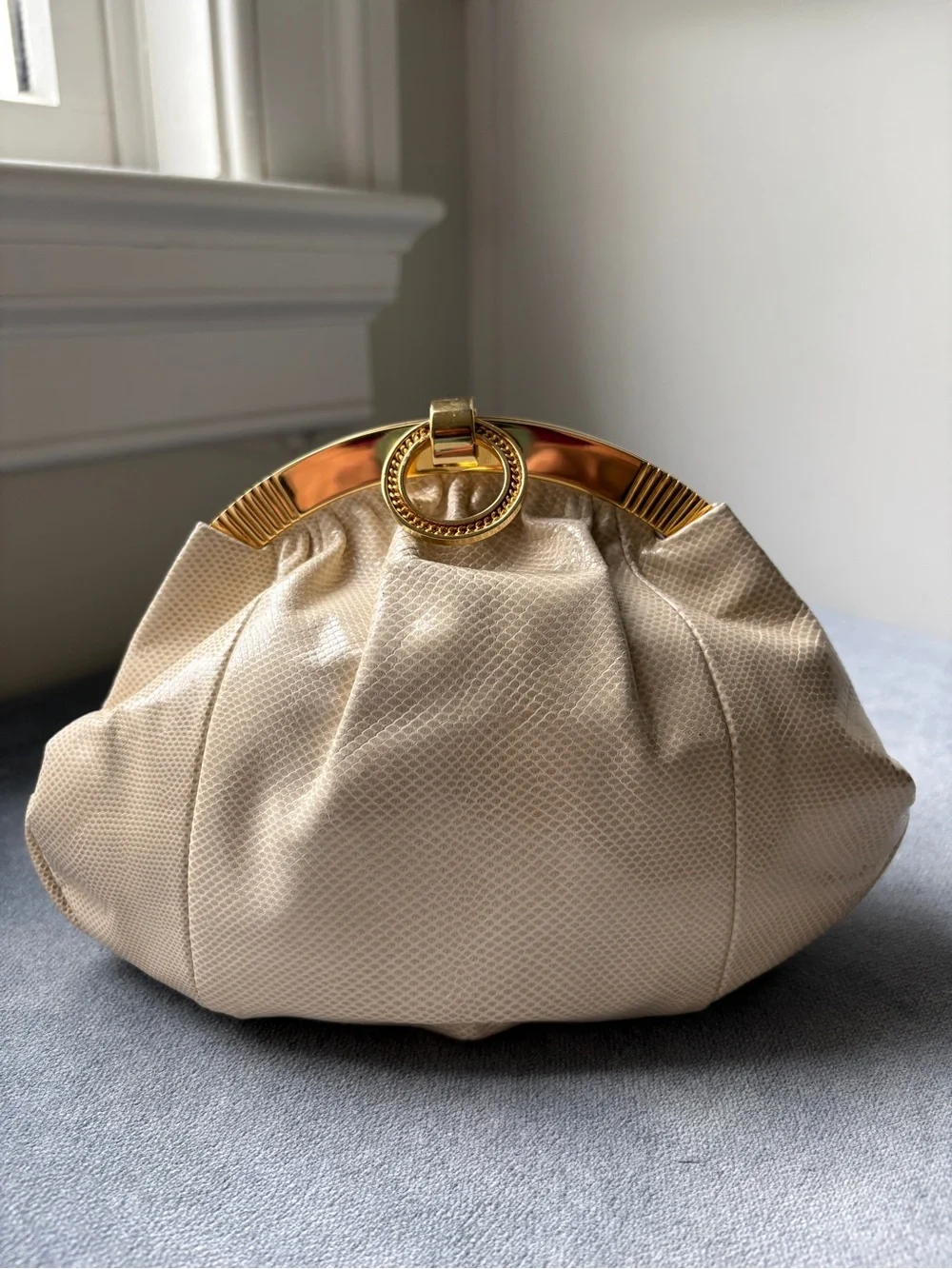 Susan Gail Snake Skin Evening Clutch